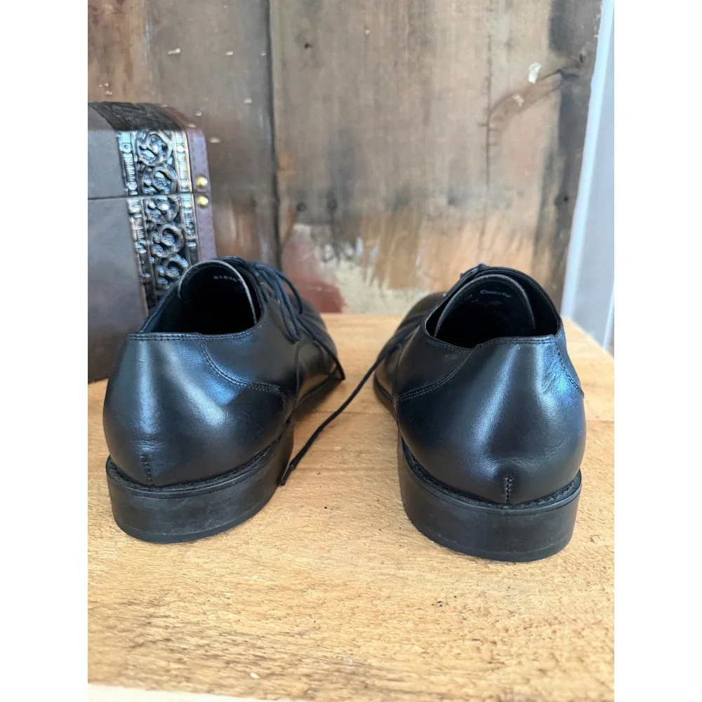 Aston Grey Connelly Mens Black Leather Derby Dress Shoes Size 10 41670 Oxford